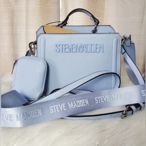 NWT Steve Madden Bevelyn Bag Light Blue